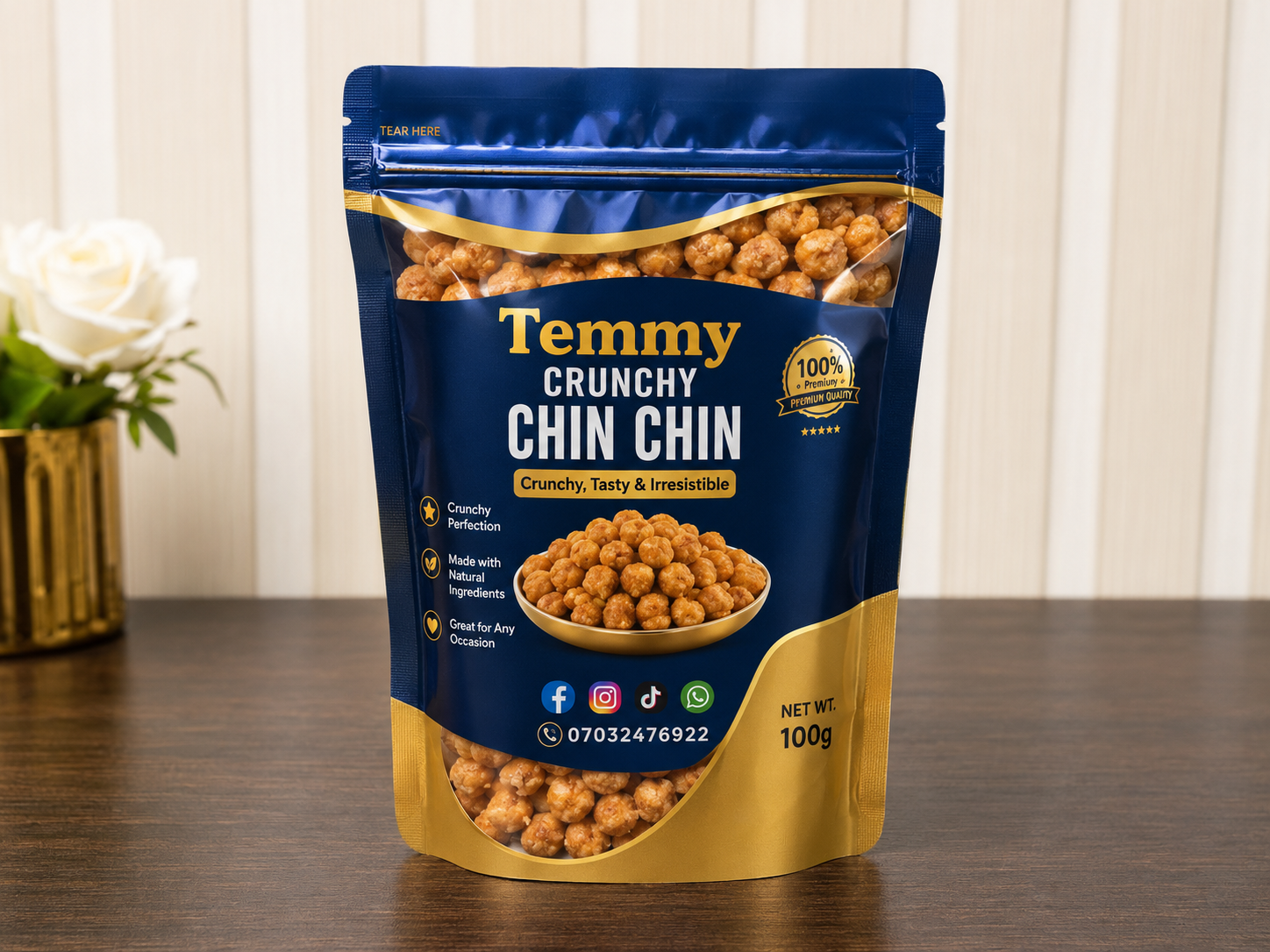 Crunchy Chin chin 180g pouch